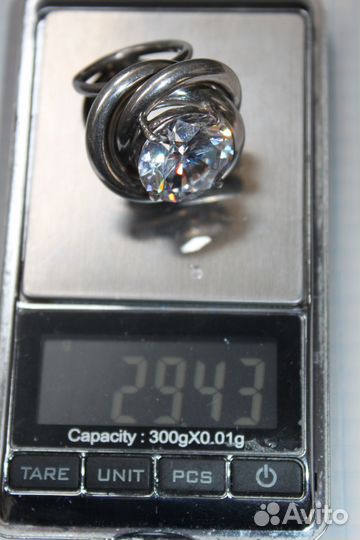 Крупное АВТОРСКОЕ коктейльное кольцо. 