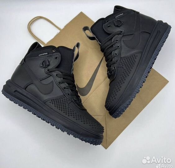 Кроссовки nike lunar force 1 duckboot зимние с мех