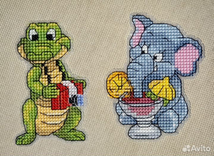 Вышивка крестом на пластиковой канве