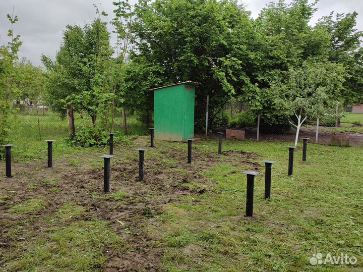 Винтовые сваи под ключ установка