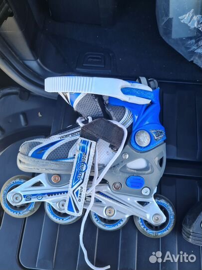 Детские ролики раздвижные и защита