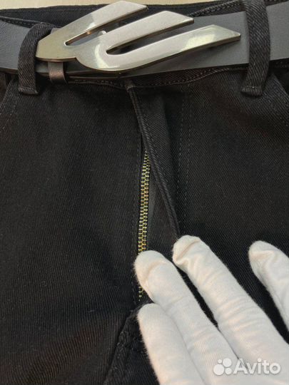 Джинсы широкие прямые трубы багги