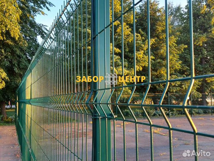 3D и 2D заборы из сетки Гиттер, Лесколово