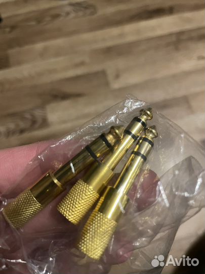 Переходники позолоченные 3,5мм-6,3мм Jack