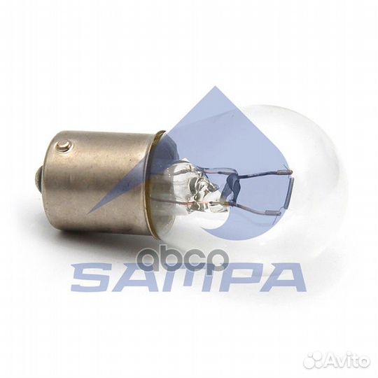 Лампочка 12V P21W патрон BA15s 0961847 sampa