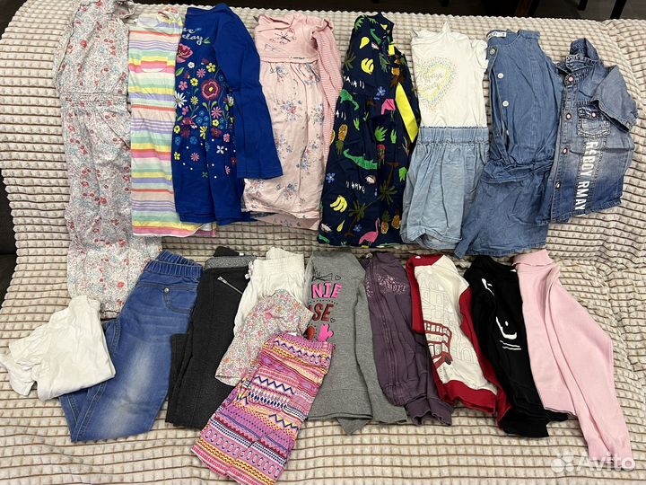 Пакет вещей на девочку размер 110