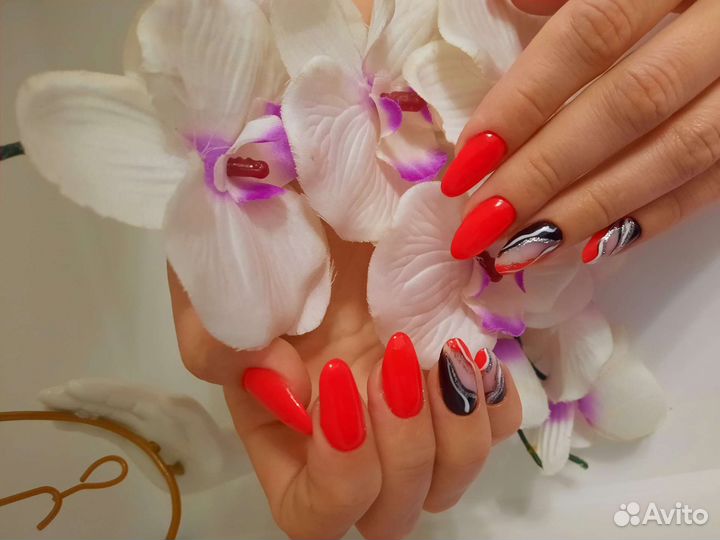 Маникюр, наращивание, гель лак, Smart педикюр