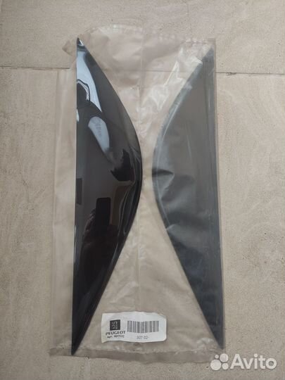 Реснички на фары Пежо 307