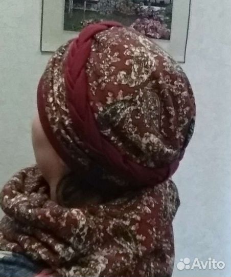 Женский снуд и шапка-чалма.р.56-58