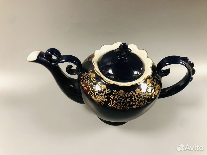 К.2215 Заварочный чайник cobalt золочение