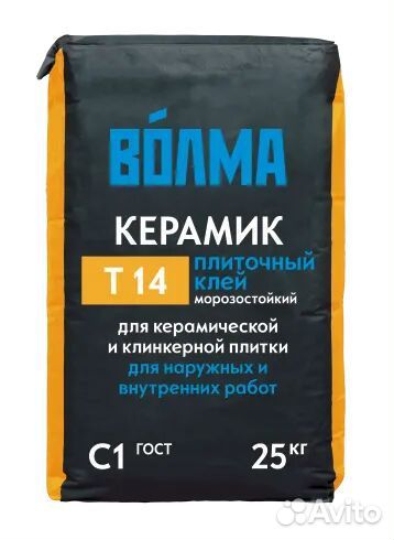 Плиточный клей волма Керамик 25 кг