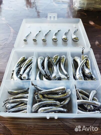 Набор грузов. Банан с вертлюгом. 10-35 гр. 60 штук