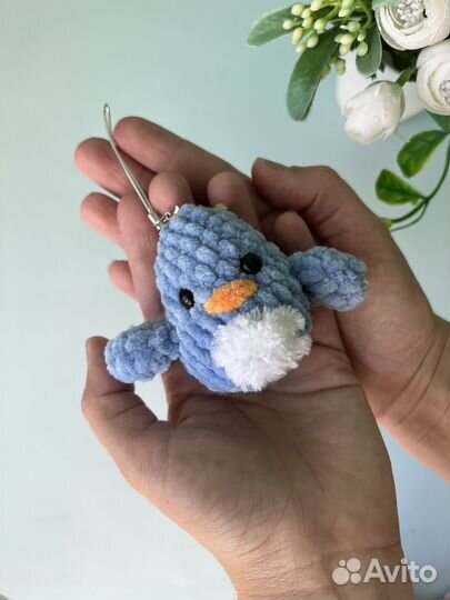 Вязаные брелки плюшевые ручная работа к