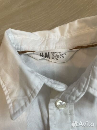 Рубашка hm 98 размер
