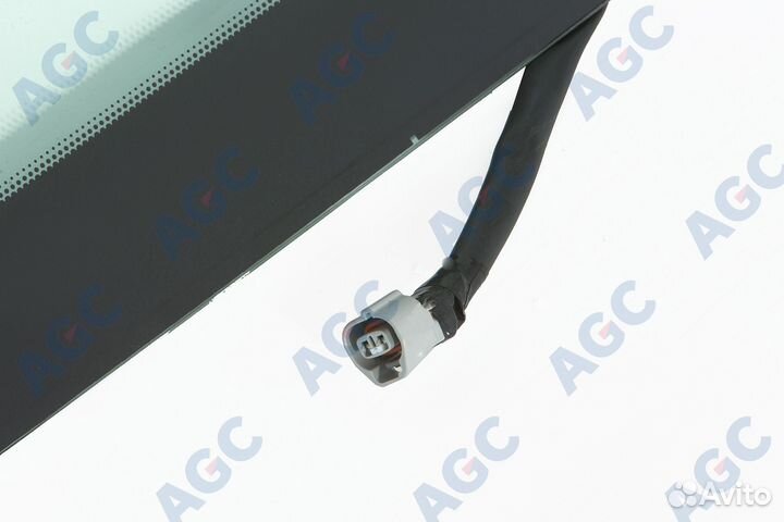 AGC toyota landcruiser J200 2008- стекло ветровое зеленое/зеленая полоса -С обогревом зоны дворников