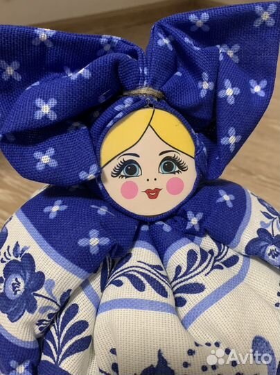 Грелка на чайник новая барыня гжель