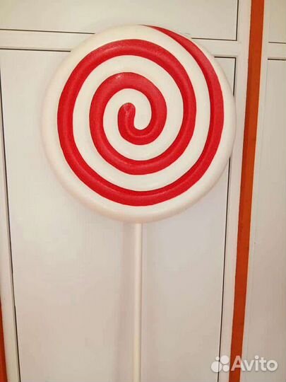 Леденец из пенопласта, 3d декор