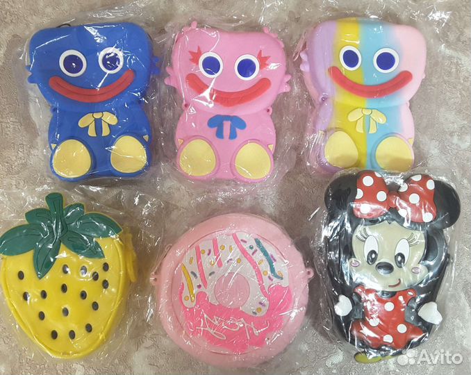 Детские силиконовые сумочки