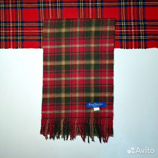 Винтажный шерстяной шарф Royal Speyside Scotland