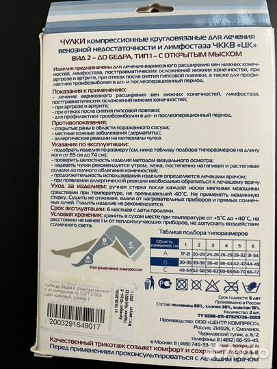 Компрессионные чулки