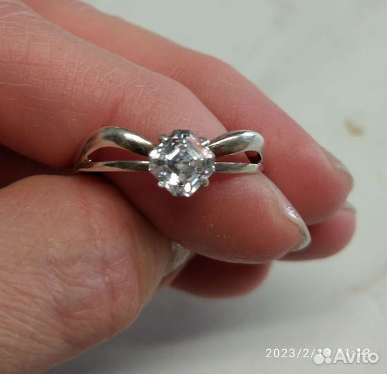 Серебряное кольцо женское. 20р