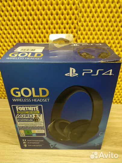 Наушники PS4 Gold Sony PlayStation