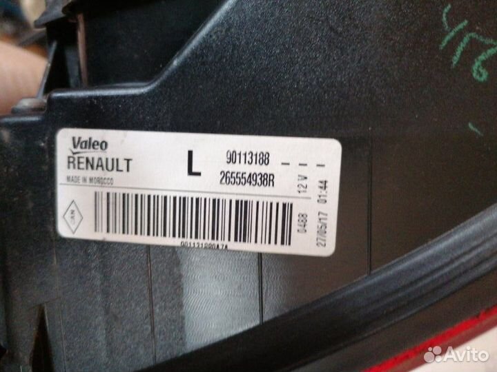 Фонарь задний левый Renault Sandero Stepway 1.5