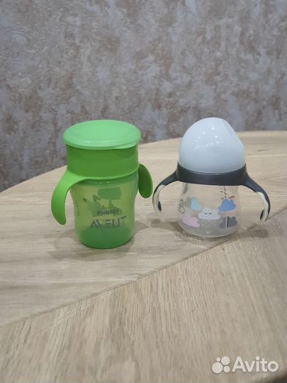 Кружка-поильник Avent и непроливайка Lubby новые