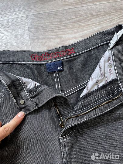 Широкие джинсовые рэп шорты y2k