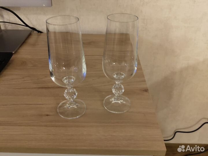 Стеклянные бокалы 5 штук