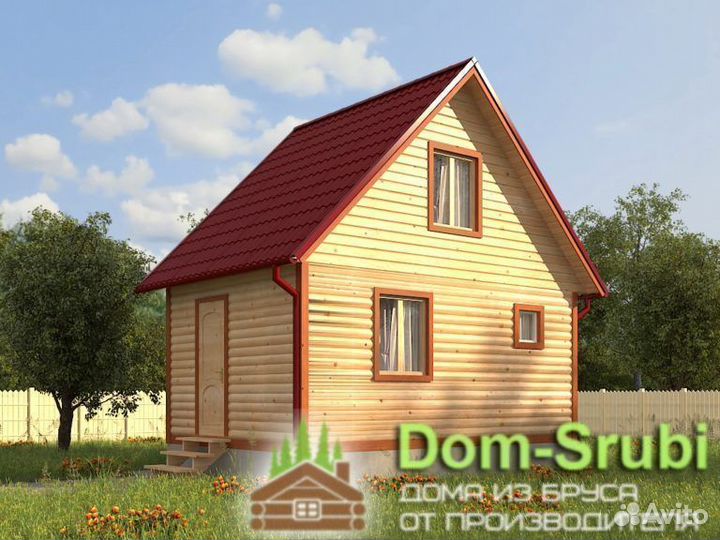 Карабаново. Хорошая надёжная Баня из бруса Б-8 6х4