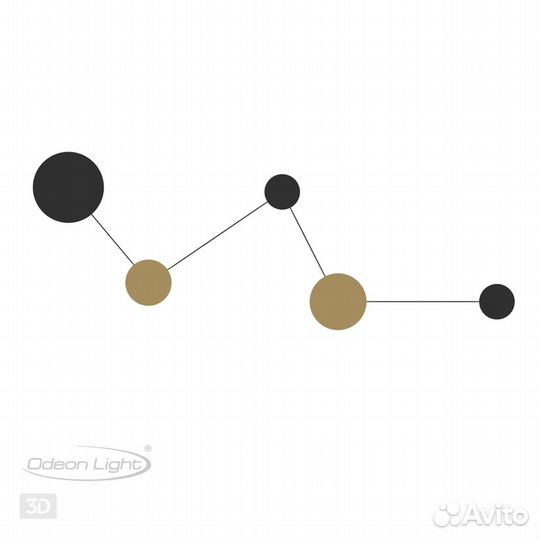 Настенный светильник odeon light galaxy 4211/38WL