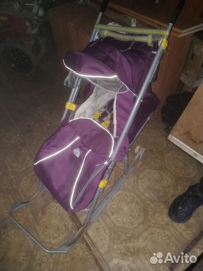 Сани коляска детские