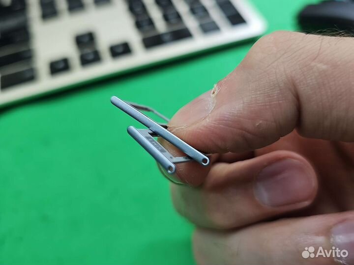 Лоток симкарты Samsung j3 2017 синий