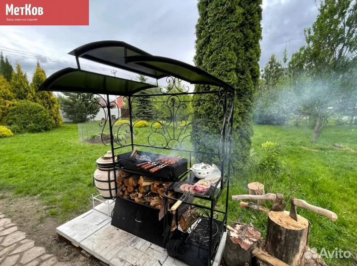 Беседка с мангалом
