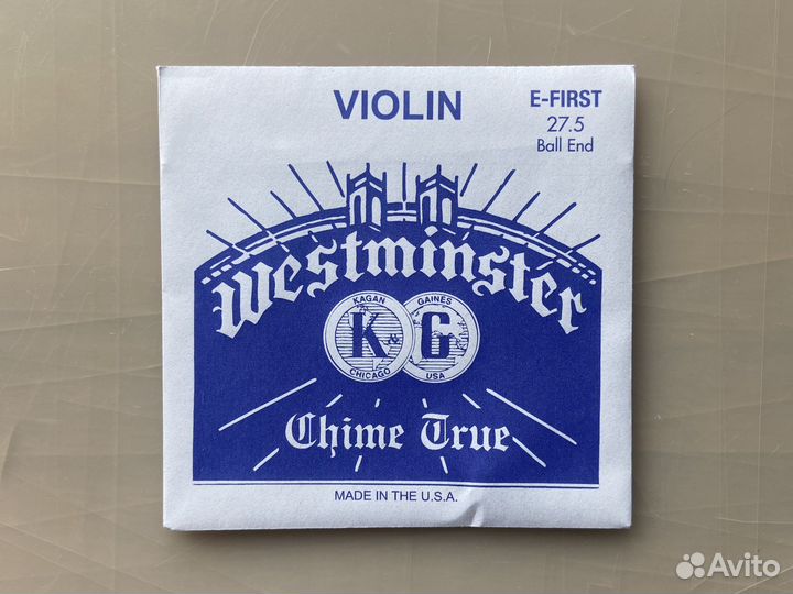 Струна для скрипки Ми westminster 27,5