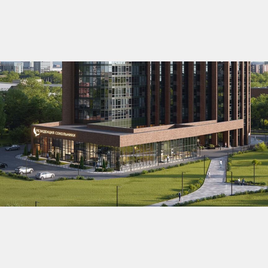 3-к. апартаменты, 95,7 м², 21/21 эт.