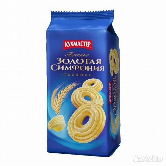 Сдобное печенье Золотая Симфония 150г Кухмастер