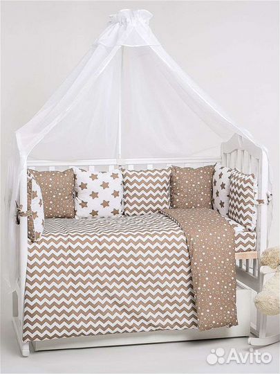 Набор бортиков в кроватку 23 предмета