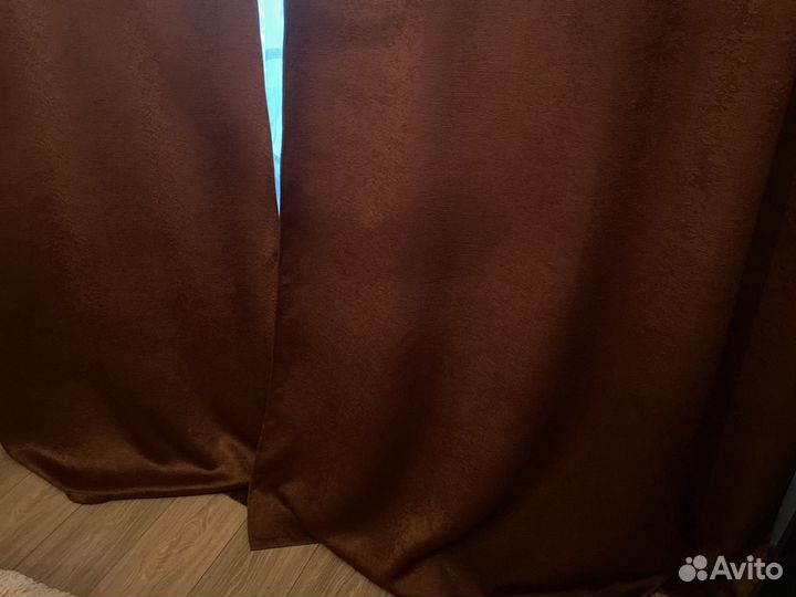 Шторы готовые красивого шоколадного цвета