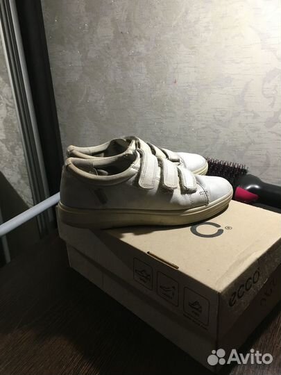 Ecco кроссовки (кеды) кожа детские