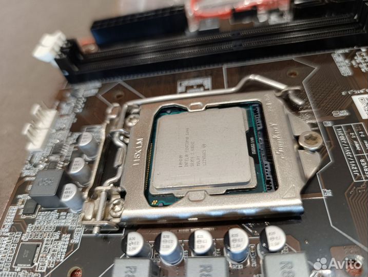 Материнская плата/процессор/кулер B75 8USB BTC