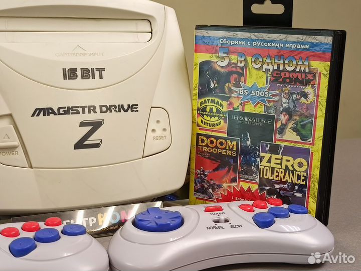 Игровая приставка Sega Magistr Drive 16BIT + 6 игр