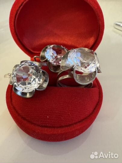 Комплект с корундом александрита 875