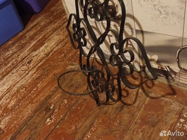 Подставка под цветы металлическая узор