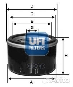 Фильтр масляный VAG 1.0-1.4 11- 23.575.00 UFI