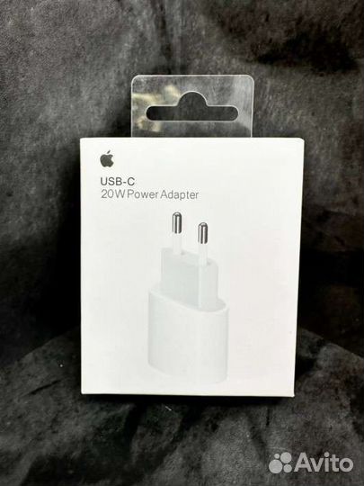 Блок питания apple 20w + lightning to type c