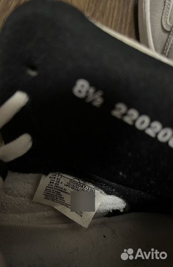 Оригинальные Air Jordan 1 KO High Grey Fog (US8,5)