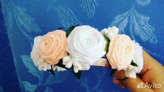 Ободок с розами