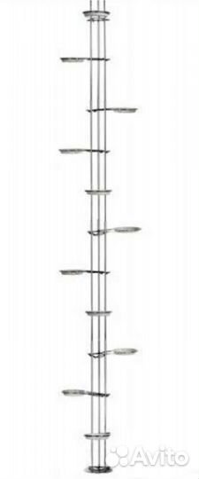 Стойка для цветов металлическая от пола до потолка